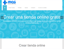 Tablet Screenshot of masopciones.com